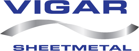 vigar sheetmetal logo blue and silver